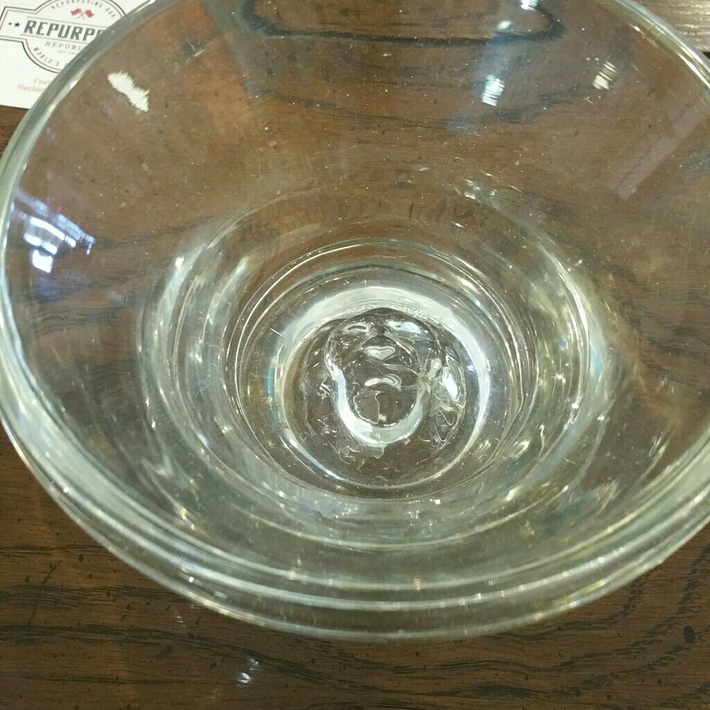 Vintage Steuben Crystal Lion Head Trinket Dish